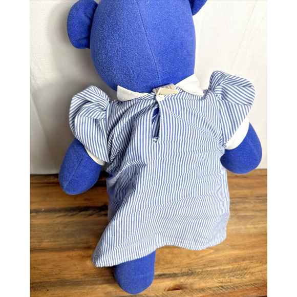 Clara Bearton North American Bear Co. Blue Stuffed Plush Teddy 1979 Clara Barton - Picture 4 of 9